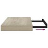 vidaXL Schwebende Wandregale 2 Stk. Eichefarben 40x23x3,8cm MDF