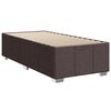 vidaXL Boxspringbett mit Matratze Dunkelbraun 90x200 cm Stoff