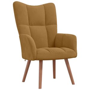 vidaXL Relaxsessel Braun Samt