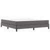 vidaXL Bettrahmen mit Matratze Grau 180 x 200 cm Stoff