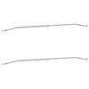 vidaXL Planehalterung f&uuml;r Anh&auml;nger 2 pcs Silber 100-145 cm Aluminium
