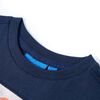 Kinder-Langarmshirt Marineblau Melange 116