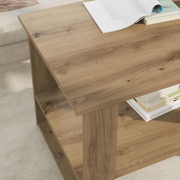 vidaXL Couchtisch Artisan-Eiche 72 x 50 x 50 cm Holzwerkstoff