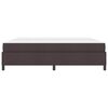 vidaXL Boxspringbett mit Matratze Dunkelbraun 200 x 200 cm Stoff