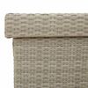 vidaXL Gartentruhe mit Rollen Hellgrau 110x55x73 cm Poly Rattan