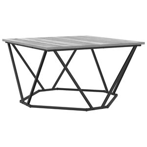 vidaXL Couchtisch Sonoma-Grau 80 x 80 x 45 cm