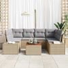 vidaXL Garten-Sofa-Set 7 pcs Beige und Hellgrau