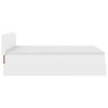 vidaXL Ottoman-Bett mit Matratze Weiß 140x200 cm Kunstleder