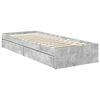 vidaXL Aufbewahrungsbett Beton Grau 70 x 190 cm Holzwerkstoff