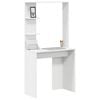 vidaXL Schreibtisch mit Regal Weiß 78,5 x 37 x 154,5 cm Holzwerkstoff