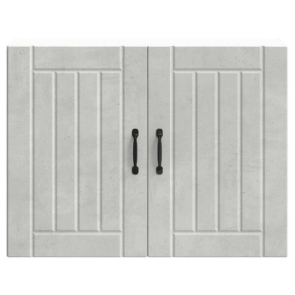 vidaXL K&uuml;chen-H&auml;ngeschrank Lucca Betongrau Holzwerkstoff