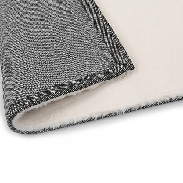 vidaXL Teppich 120 x 160 cm Kunstkaninchenfell Creme