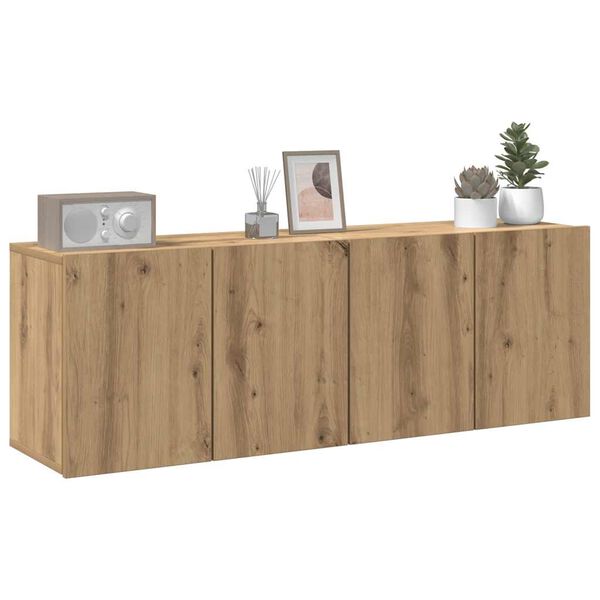vidaXL TV-Wandschränke 2 Stk. Artisan-Eiche 60x30x41 cm
