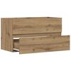 vidaXL Waschbeckenunterschrank Artisan-Eiche 90x38,5x45 Holzwerkstoff