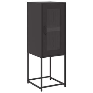 vidaXL Sideboard Schwarz 36x39x107 cm Kaltgewalzter Stahl