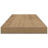 vidaXL Wandregale 4 Stk. Artisan-Eiche 60x20x1,5 cm Holzwerkstoff