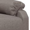 vidaXL Relaxsessel Taupe Stoff