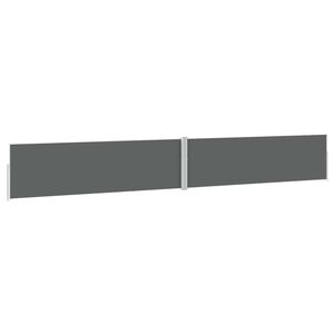 vidaXL Ausziehbare Seitenmarkise 170x1200 cm Anthrazit