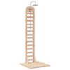 vidaXL Gartendusche 223 cm Massivholz Kiefer und Edelstahl Natur