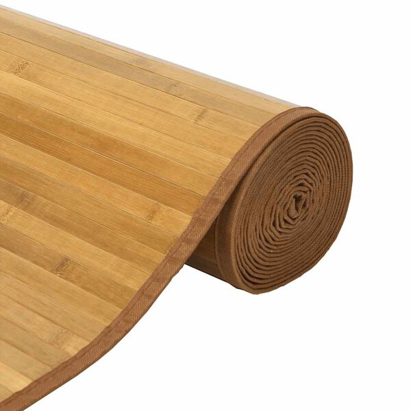 vidaXL Teppich Rechteckig Natur 70x1000 cm Bambus