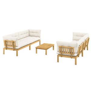 vidaXL 5 St&uuml;ck Garten Pallet Sofa Einheiten Massivholz Akazie