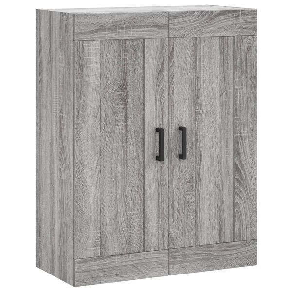 vidaXL Wandschrank Grau Sonoma 69,5x34x90 cm Holzwerkstoff
