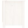 vidaXL Schuhschrank Weiß 110x38x45,5 cm Massivholz Kiefer