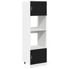vidaXL H&auml;ngeschrank Schwarz Eichen-Optik 60 x 57 x 207 cm