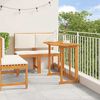 vidaXL Garten Bistro Set 3 pcs Braun Massivholz Akazie