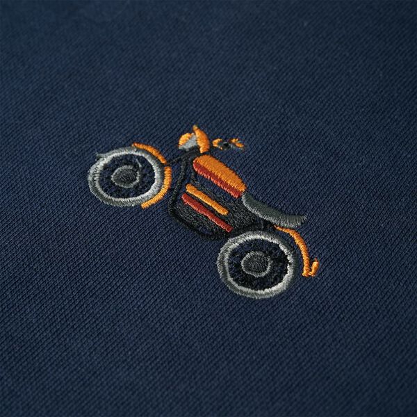 Kinder-Sweatshirt Marineblau Melange 128