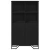 vidaXL Highboard Schwarz 79,5x35,5x137,5 cm Holzwerkstoff