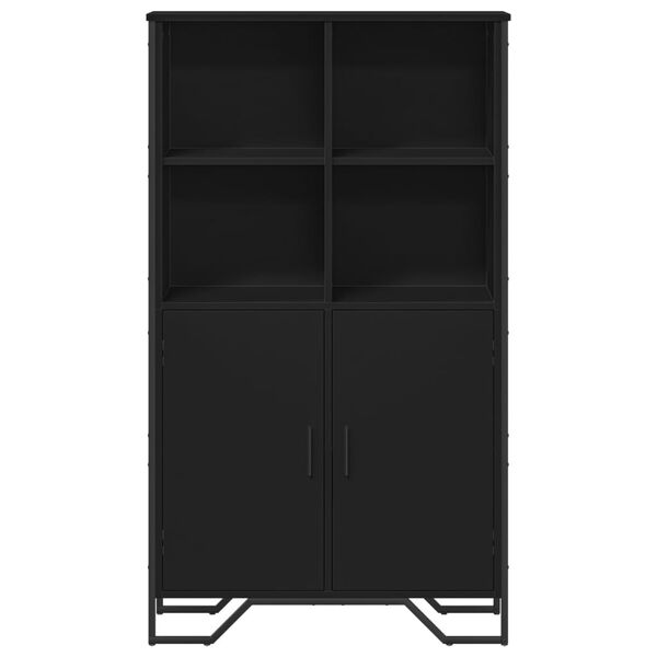 vidaXL Highboard Schwarz 79,5x35,5x137,5 cm Holzwerkstoff