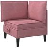 vidaXL Sofa mit Stauraum Rosa Samt