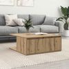 vidaXL Couchtisch Artisan-Eiche 80 x 80 x 31 cm Holzwerkstoff