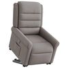 vidaXL Relaxsessel mit Aufstehhilfe Taupe Stoff