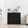 vidaXL Sideboard Schwarz Eichen-Optik 80 x 33 x 70 cm Holzwerkstoff