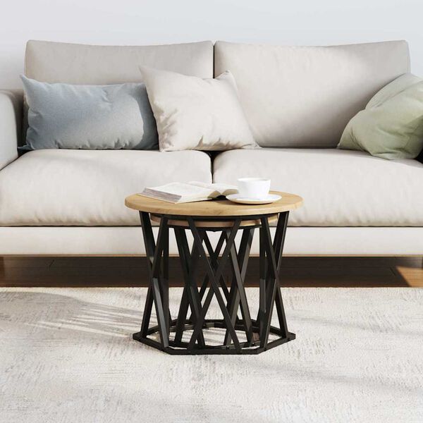 vidaXL Beistelltisch 2 pcs Artisan-Eiche Ingenieure Holz und Stahl