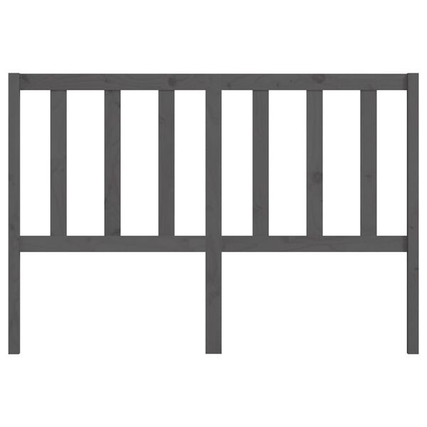 vidaXL Kopfteil Grau 141x4x100 cm Massivholz Kiefer