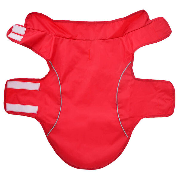 vidaXL Hunde Regenmantel mit Reflexstreifen Polyester Rot S