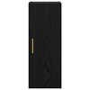 vidaXL Wandschrank Schwarz Eichen-Optik 34,5 x 34 x 90 cm