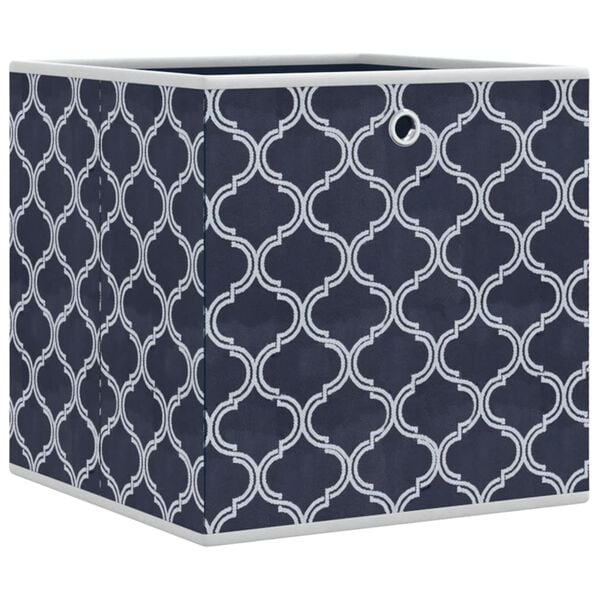vidaXL Faltboxen 4 Stk. Blau 32x32x32 cm Vlies