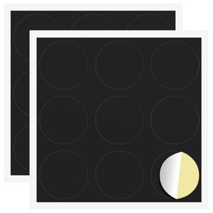 vidaXL Selbstklebende Schraubenabdeckung 2 stk. Schwarz &Oslash; 20 x 0,5 mm