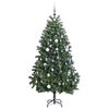 vidaXL Künstlicher Weihnachtsbaum Klappbar 300 LEDs & Kugeln 270 cm