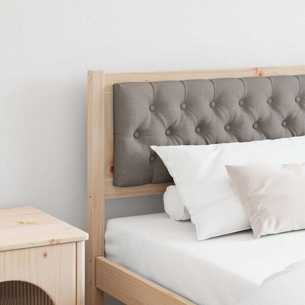 vidaXL Kopfteil Sonstiges Braun und Taupe 200 cm Massivholz Kiefer