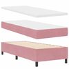 vidaXL Boxspringbett mit Matratze Rosa 200 x 80 cm Polyester