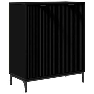 vidaXL Sideboard Schwarz 69,5 x 33 x 82 cm Holzwerkstoff