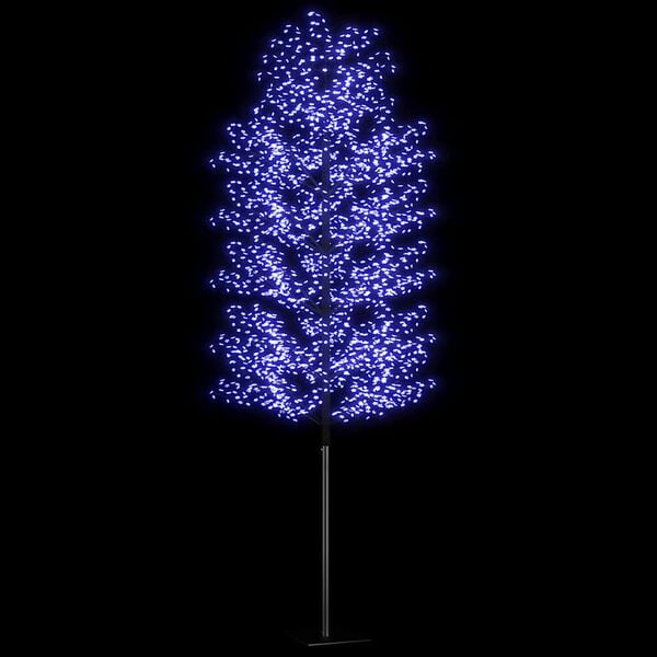 vidaXL Weihnachtsbaum 2000 LEDs Blaues Licht Kirschblüten 500 cm