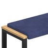 vidaXL Bankkissen Samt Polizeiblau Tiefe 35 cm