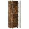 vidaXL Highboard Ger&auml;ucherte Eiche 60 x 35 x 182 cm Holzwerkstoff