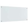 vidaXL K&uuml;chenr&uuml;ckwand Wei&szlig; 110 x 50 x 0,6 cm Geh&auml;rtetes Glas